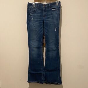 Hollister Deep Indigo Wide Leg Jeans